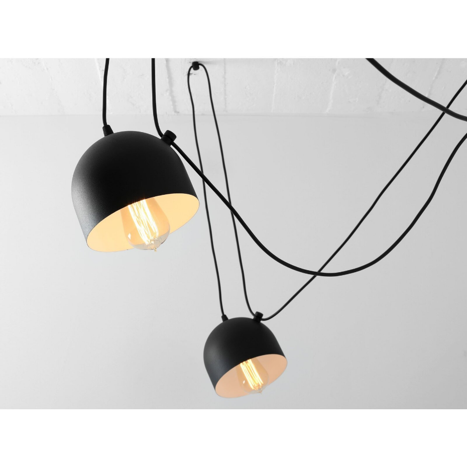 Suspension en acier 6 abat-jours Popo