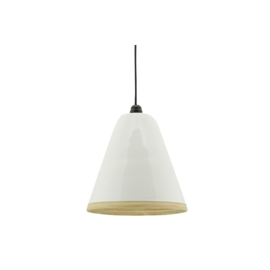 Abat-jour luminaire en bambou laqué