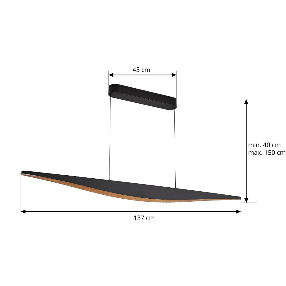 Suspension en métal moderneLED, Clavit