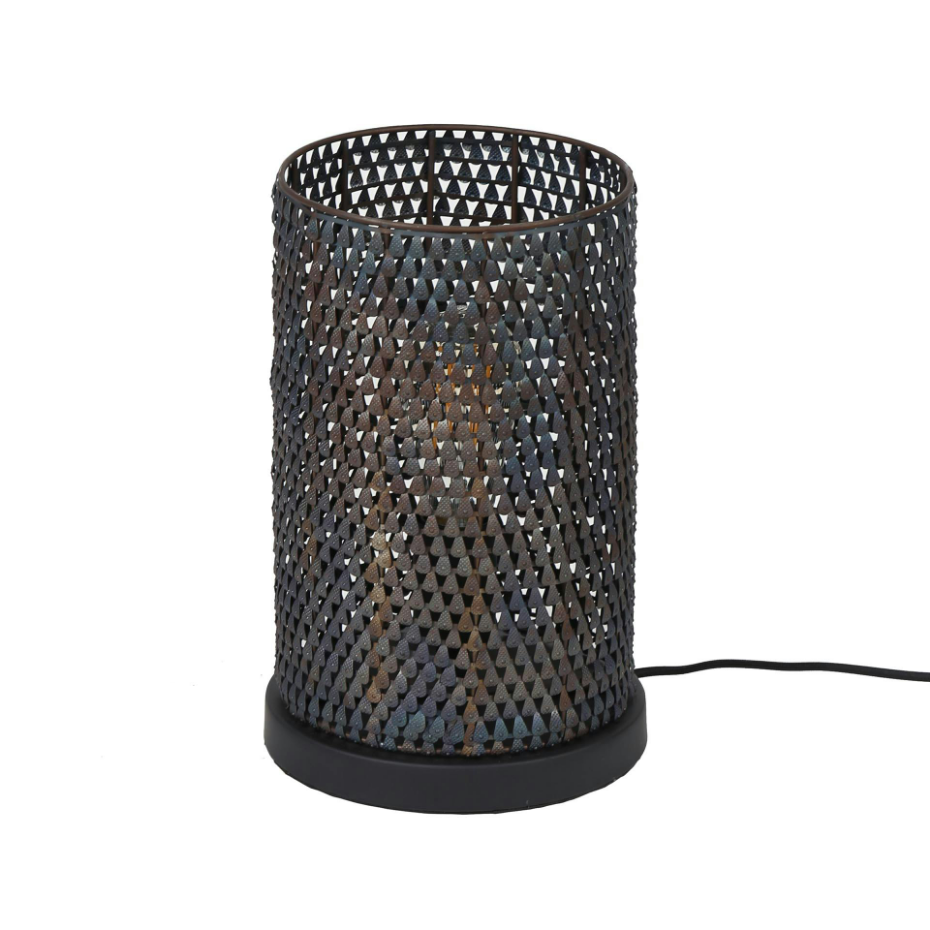 Lampe à poser en métal effet maille TRIBECA