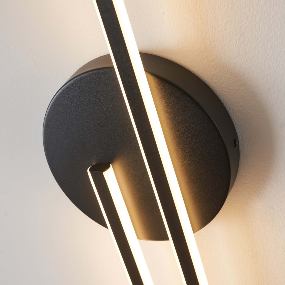 Applique LED noire longiligne - PIA