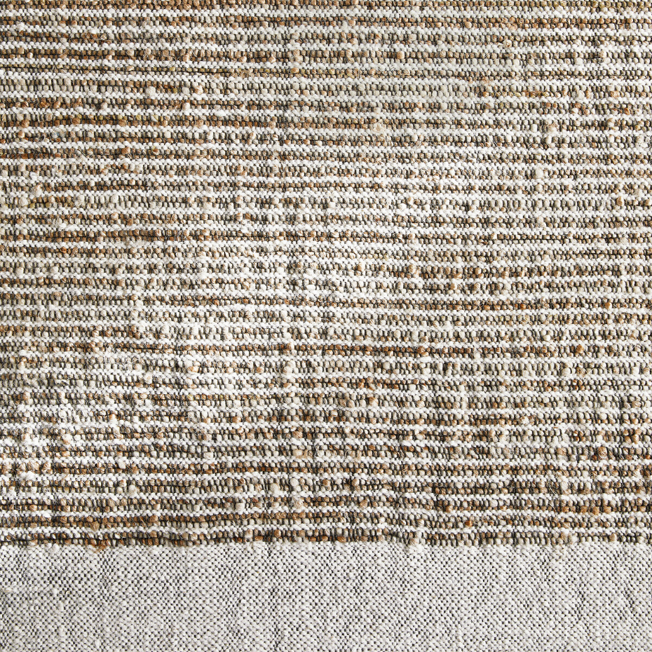 Tapis jute laine et coton, tissé plat, Siptah