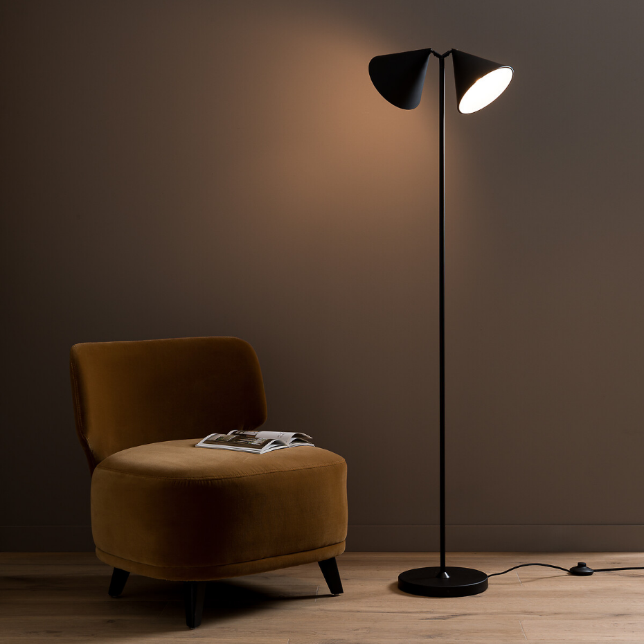 Lampadaire liseuse métal fer, Moke