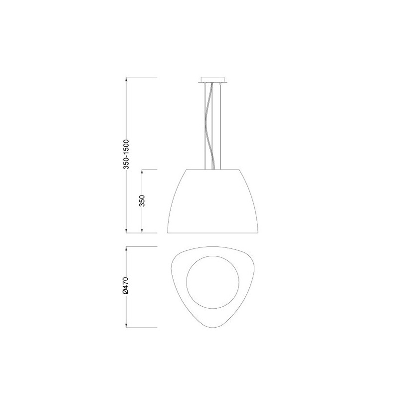Grand Lustre Contemporain Eggo Bois