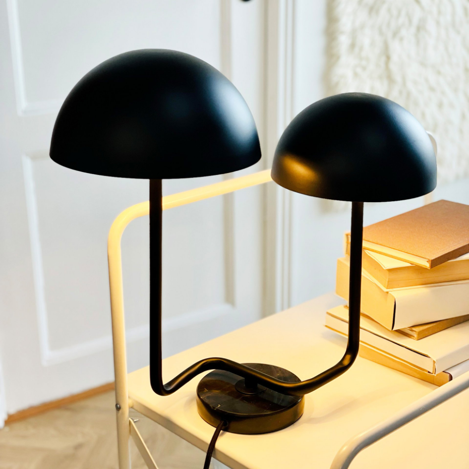 Lampe à poser en Métal Noir Cluster
