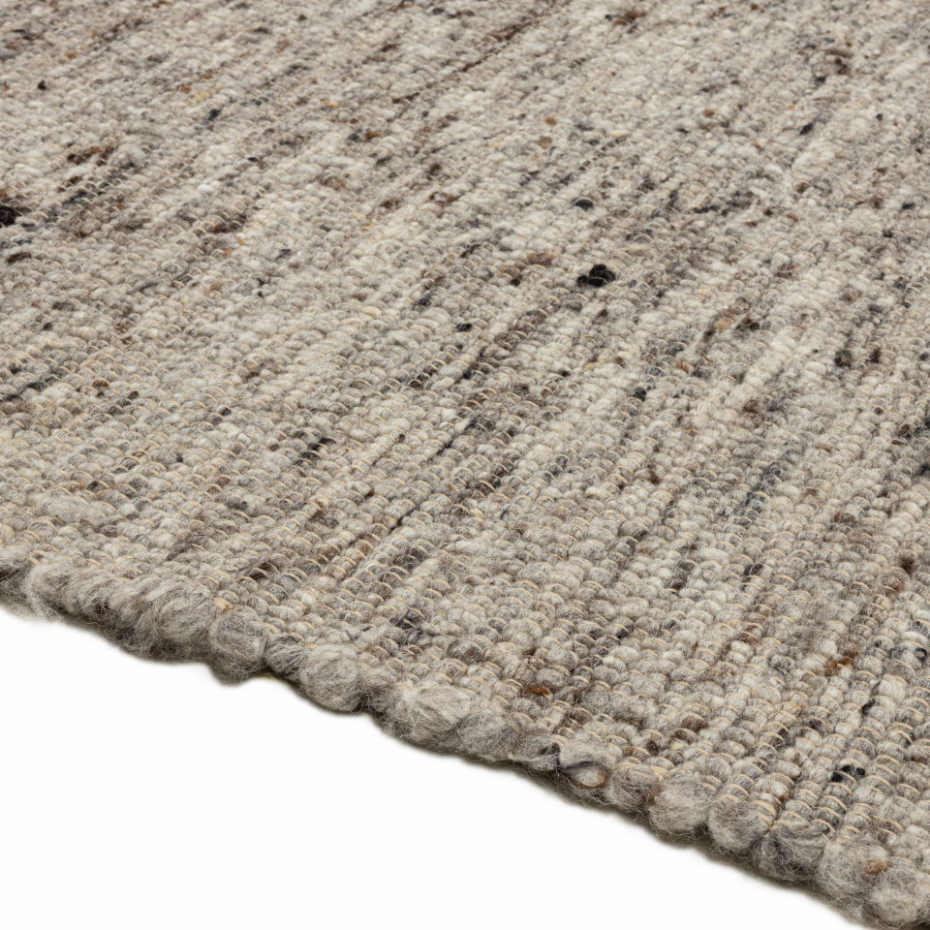 Tapis en laine chiné réversible tissé à la main - Alm Glueck