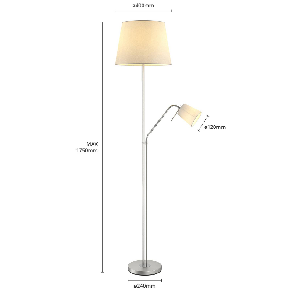 Lampadaire en textile moderne, Nantwin