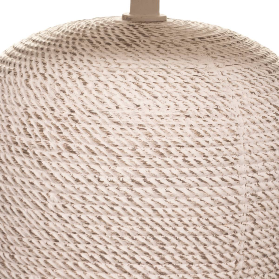 Lampe céramique texturée et coton DAVIA