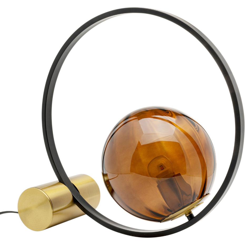Lampe en verre et acier, BALANCE CIRCLE