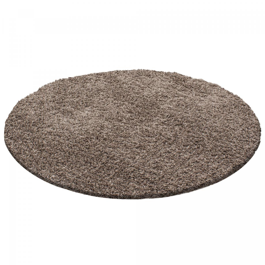 Tapis poils longs shaggy tissé motif uni UNI L