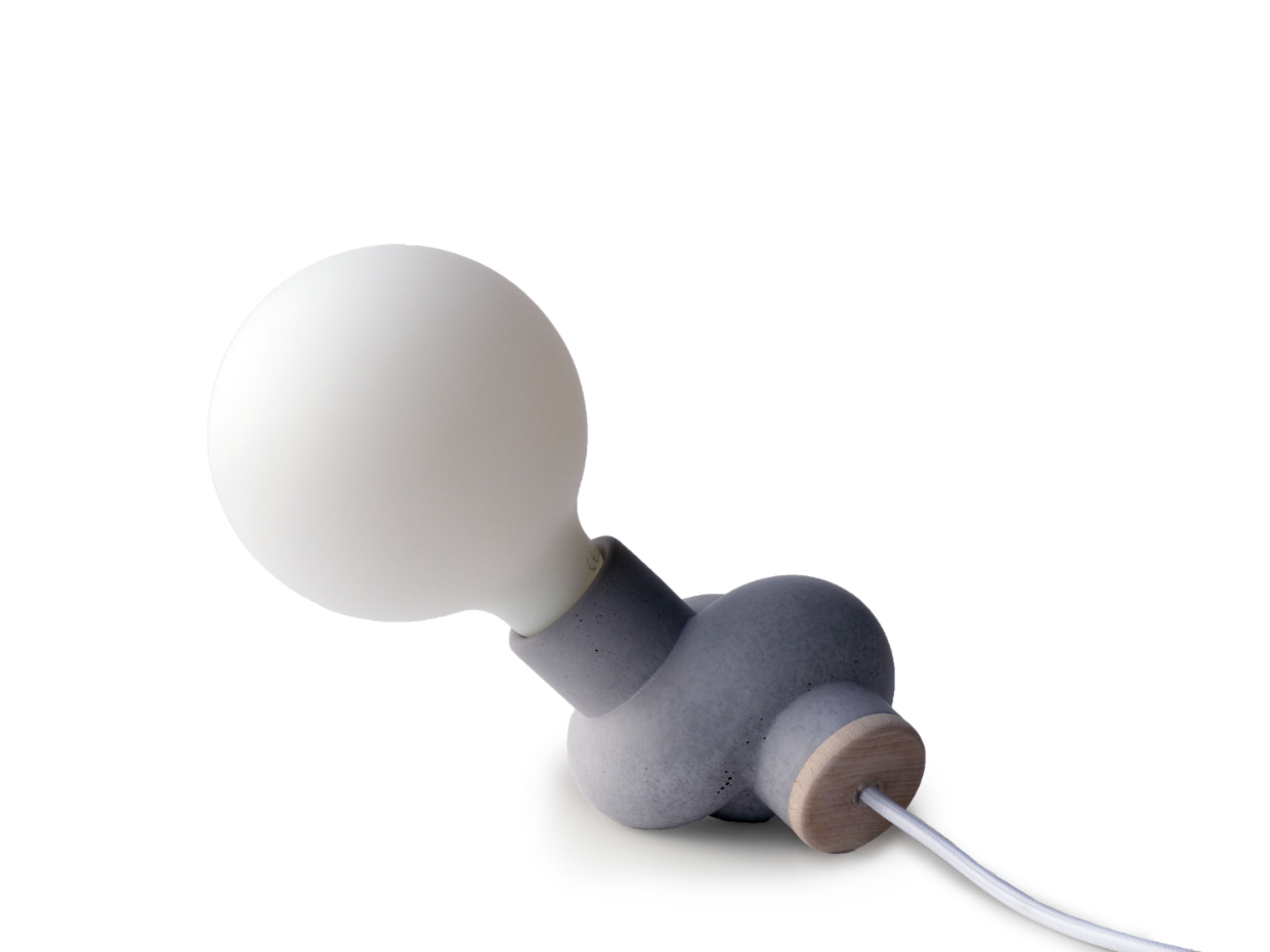 Lampe à poser béton - NŒUD