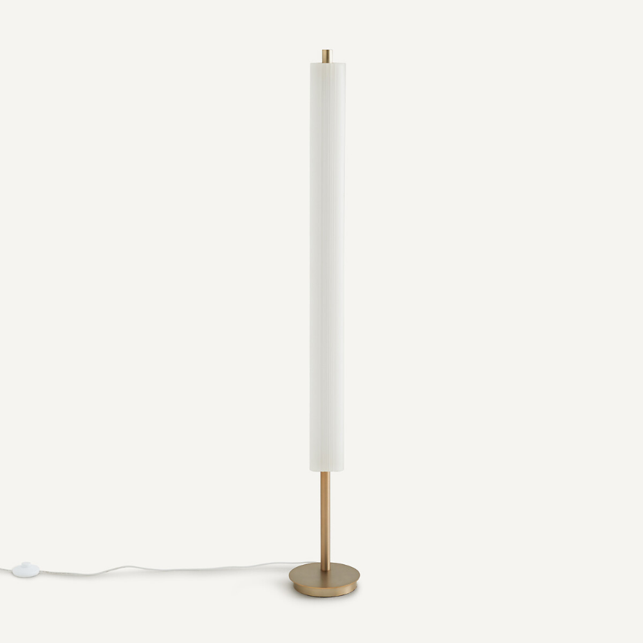Lampadaire verre sablé design Gallina, Strozzi