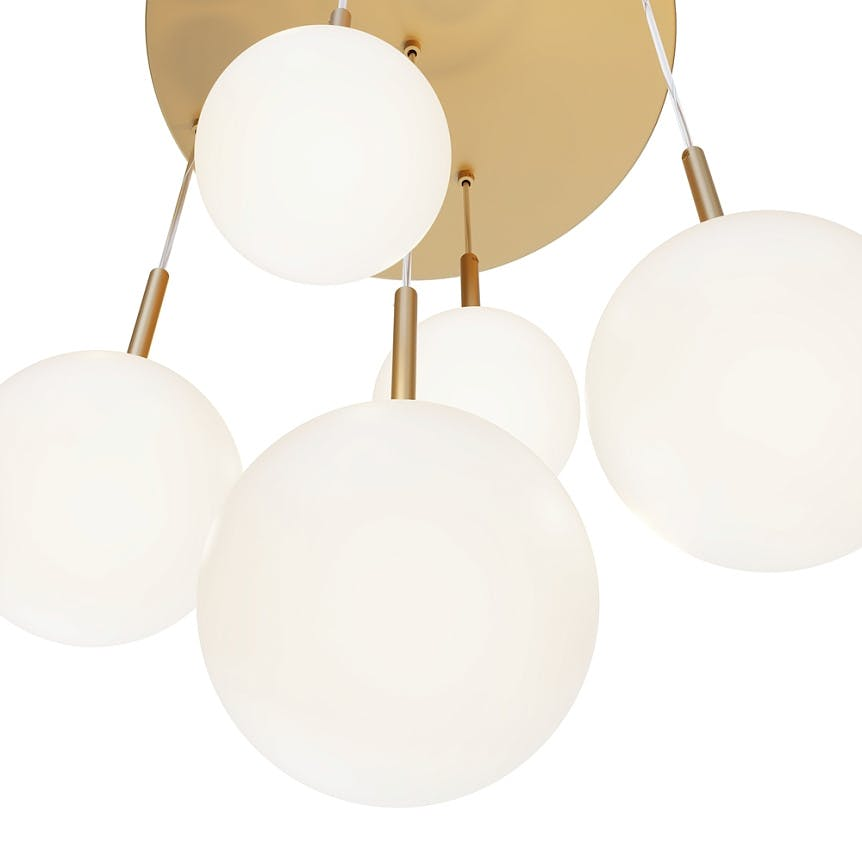 Suspension 5 globes en grappe ajustables DELTONA