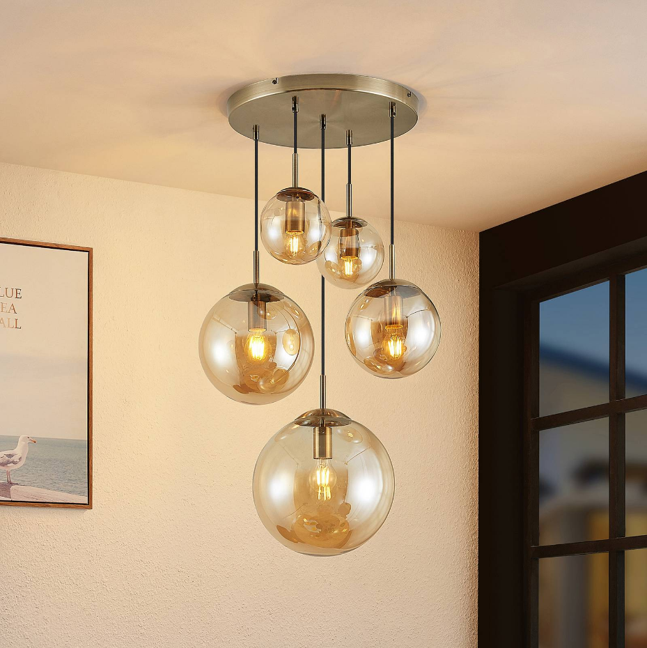 Suspension en verre vintage, Teeja