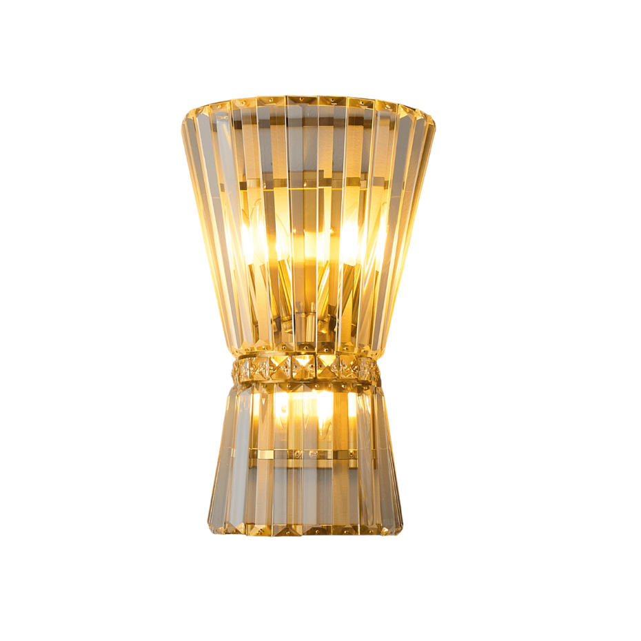 Applique cristal et structure dorée - GIOVA