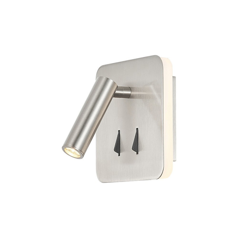 Applique Led Tête De Lit nickel satiné Cayman II