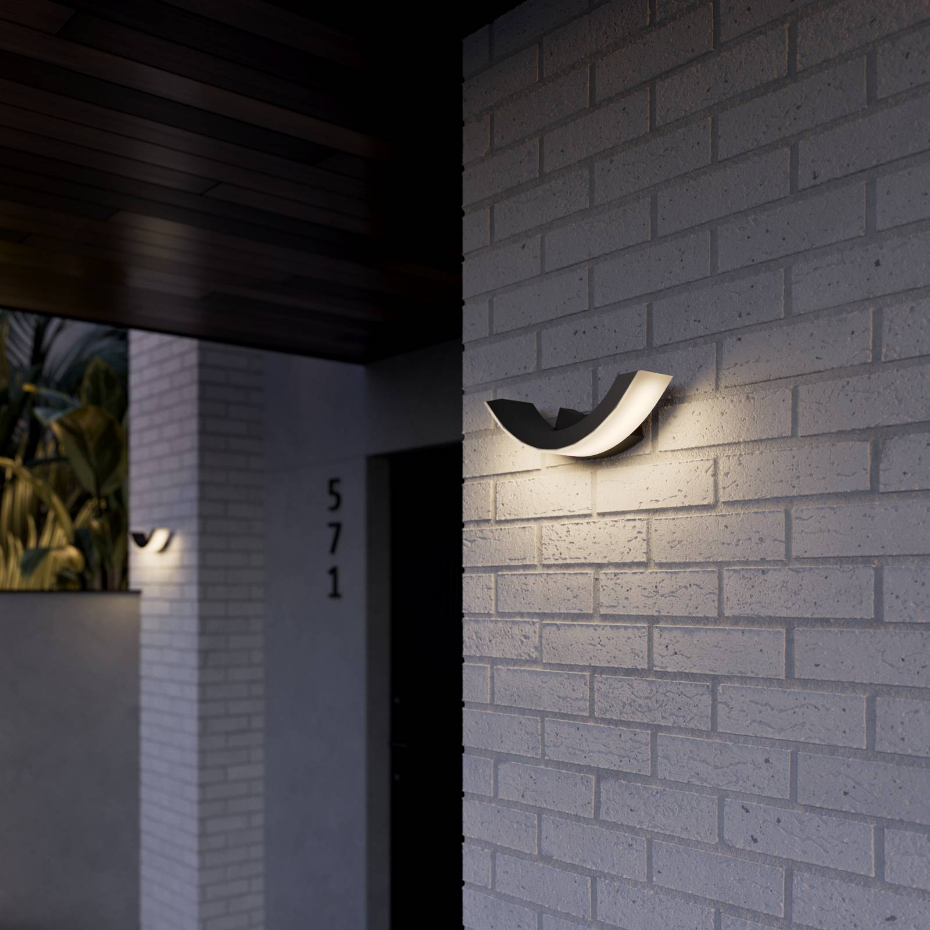 Applique extérieure en aluminium moderneLED