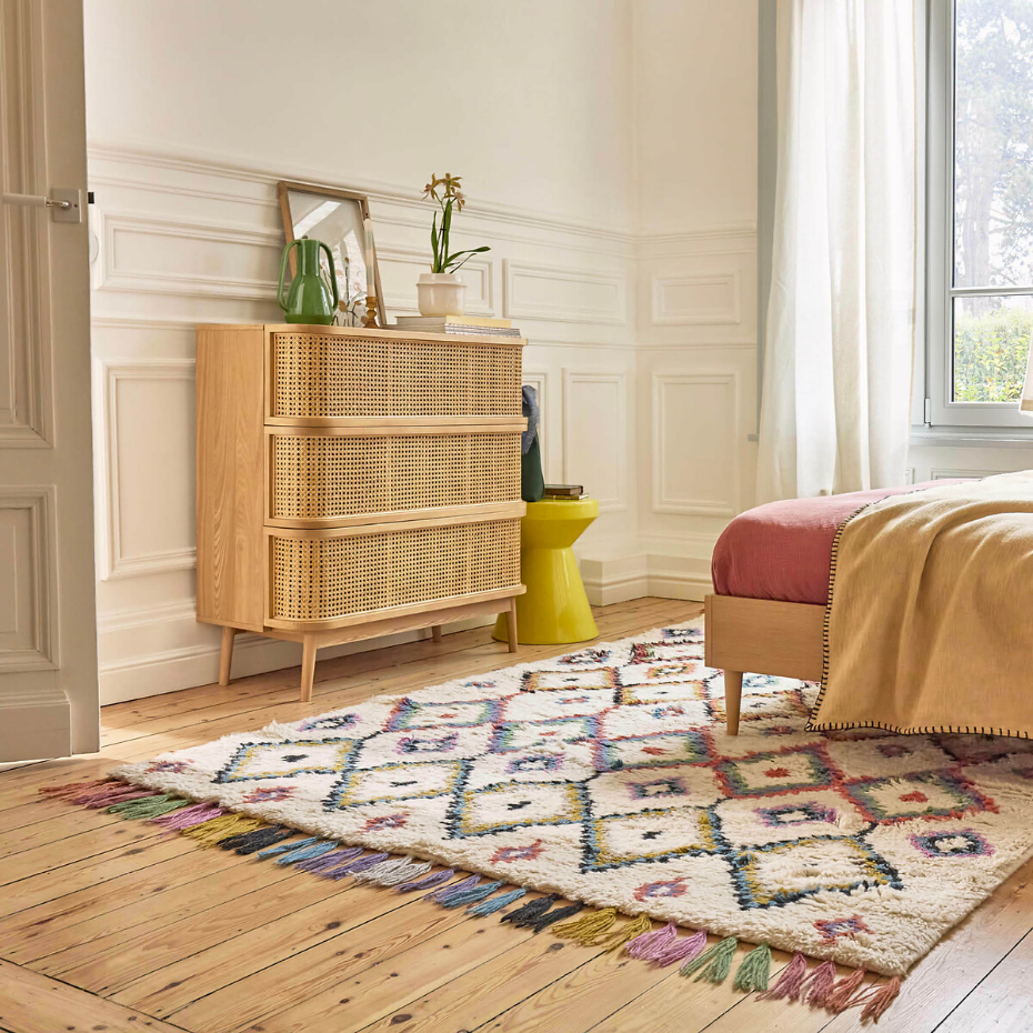 Tapis style berbère en 100% laine, Ourika