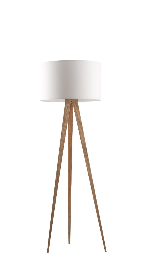 Lampadaire design en bois scandinave, TRIPOD WOOD