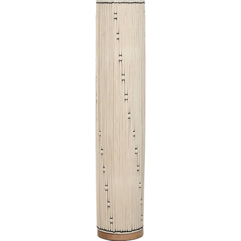 Lampadaire en raphia et coton format carré Urban Vila3