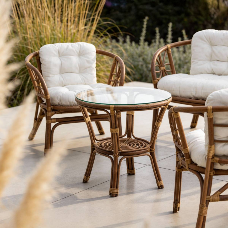 Salon de jardin en rotin 4 places  RATTAN