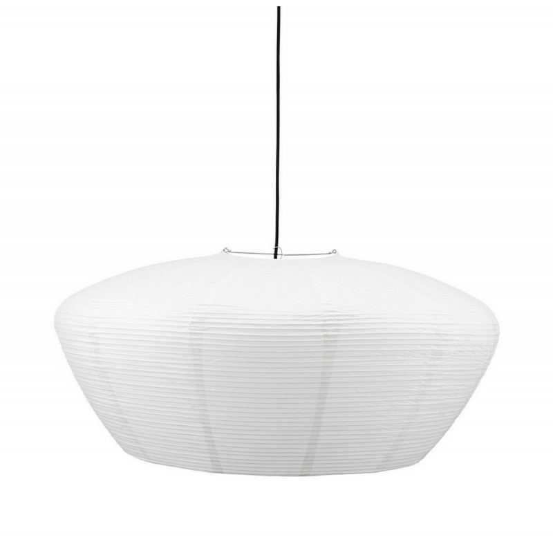 Grand abat-jour suspension papier de riz  Bidar