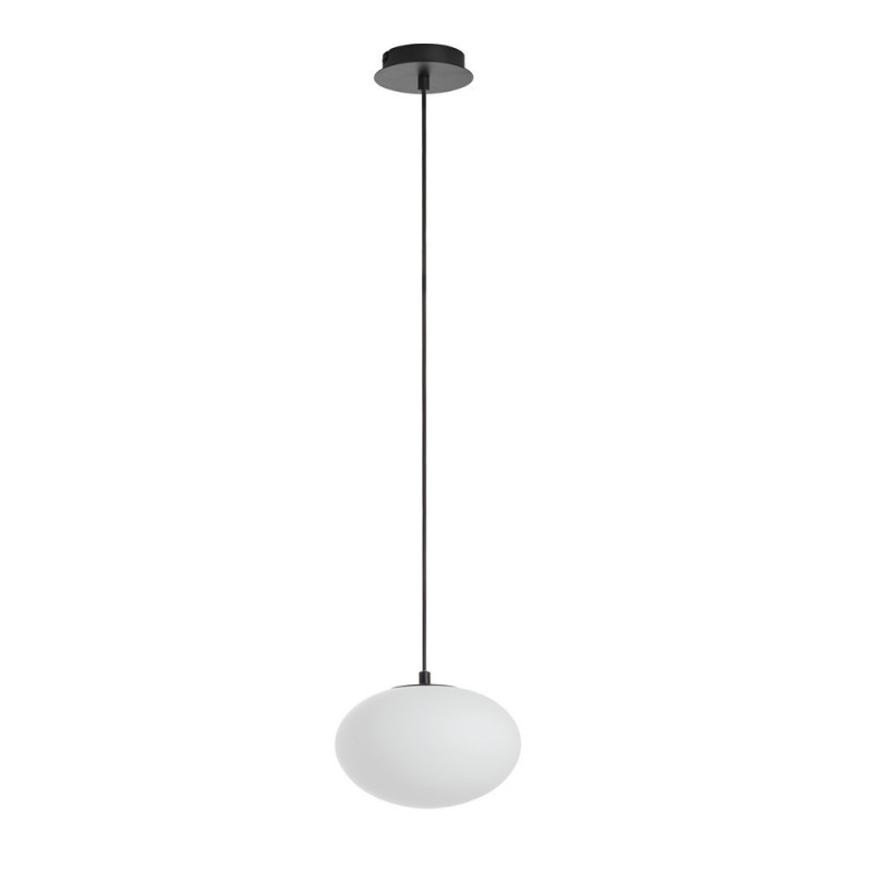 Suspension globe Press noir mat Diam.22
