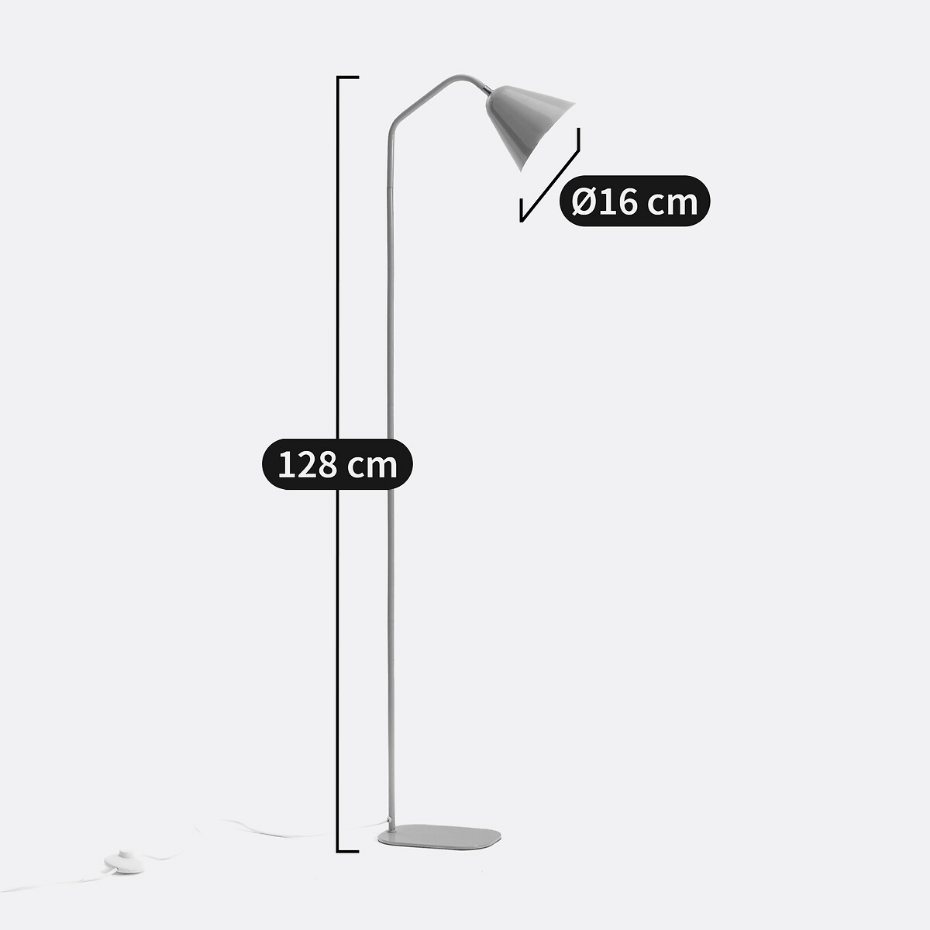 Lampadaire en métal fer, Copita