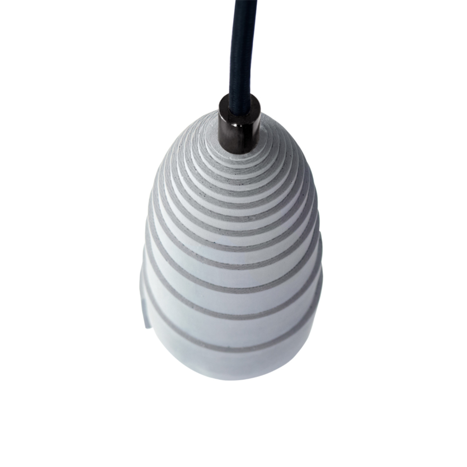 Lot de 3 suspensions béton - FLANELLE TRIPLE