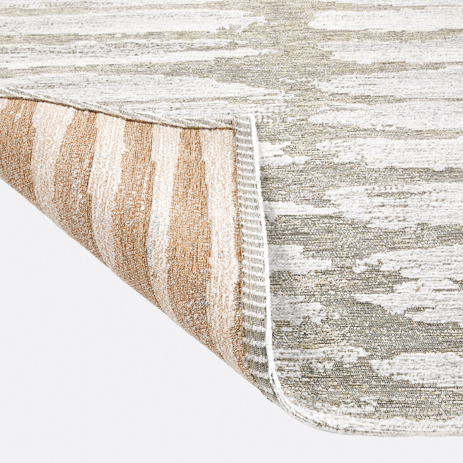 Tapis tissé plat graphique, Opale