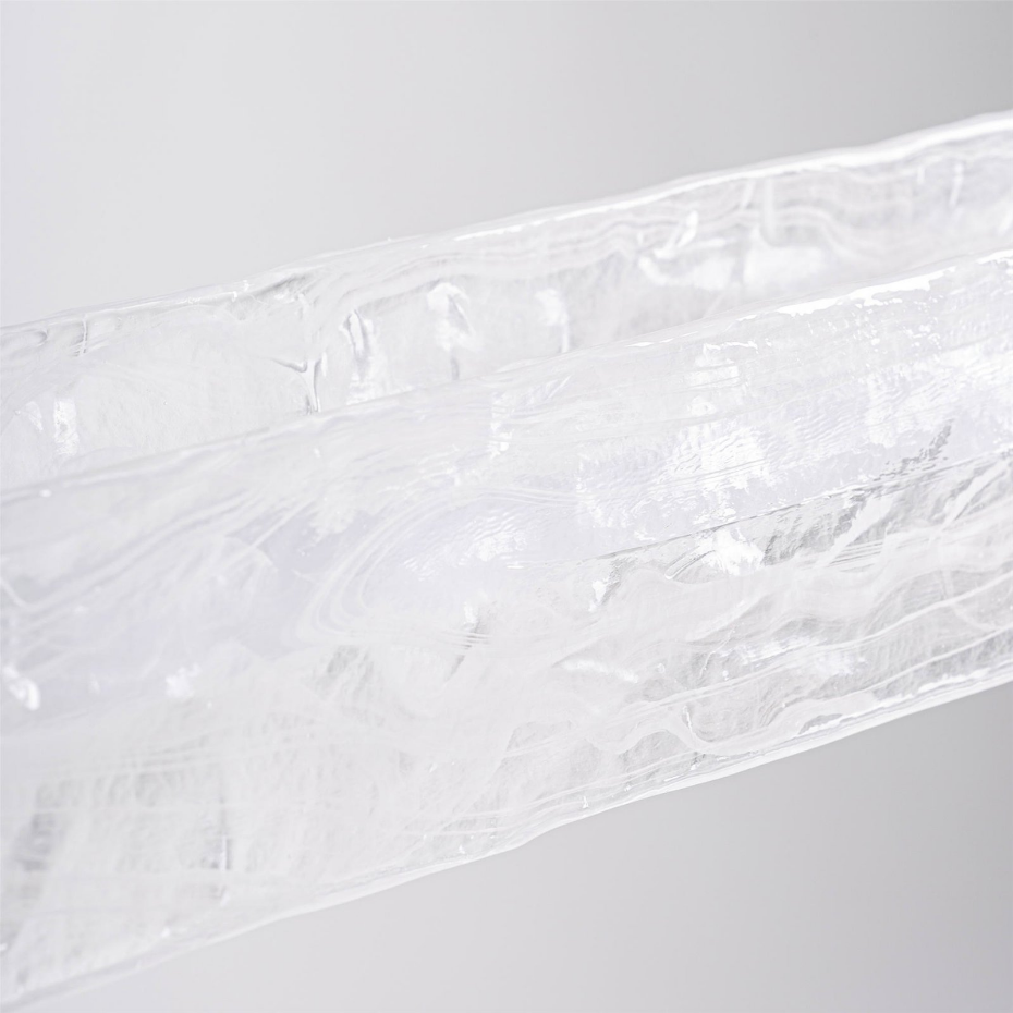Lustre art déco en cristal  fumé