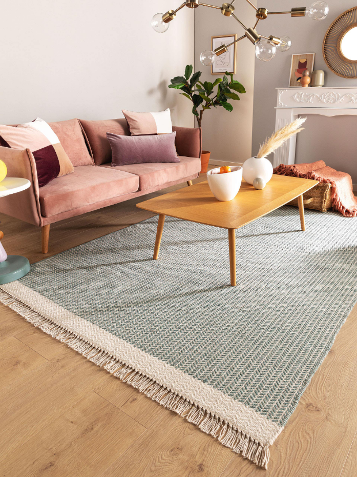 Tapis de laine tissé main KIM