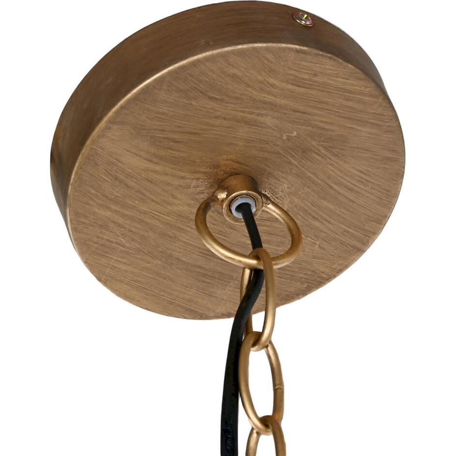 Suspension ronde en jute avec franges Balines