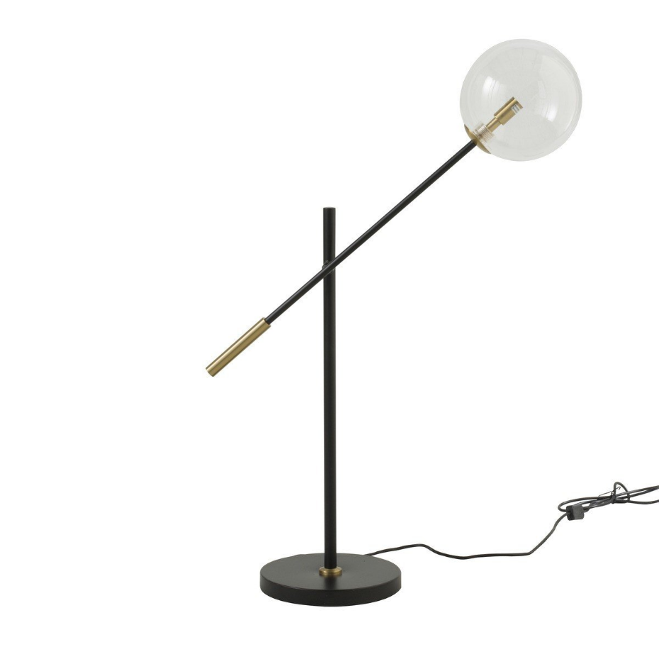 Lampe à poser boule en verre L 72cm x H 85cm