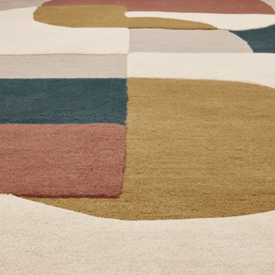 Tapis de sol en Laine à motifs graphiques  ANDREÏ