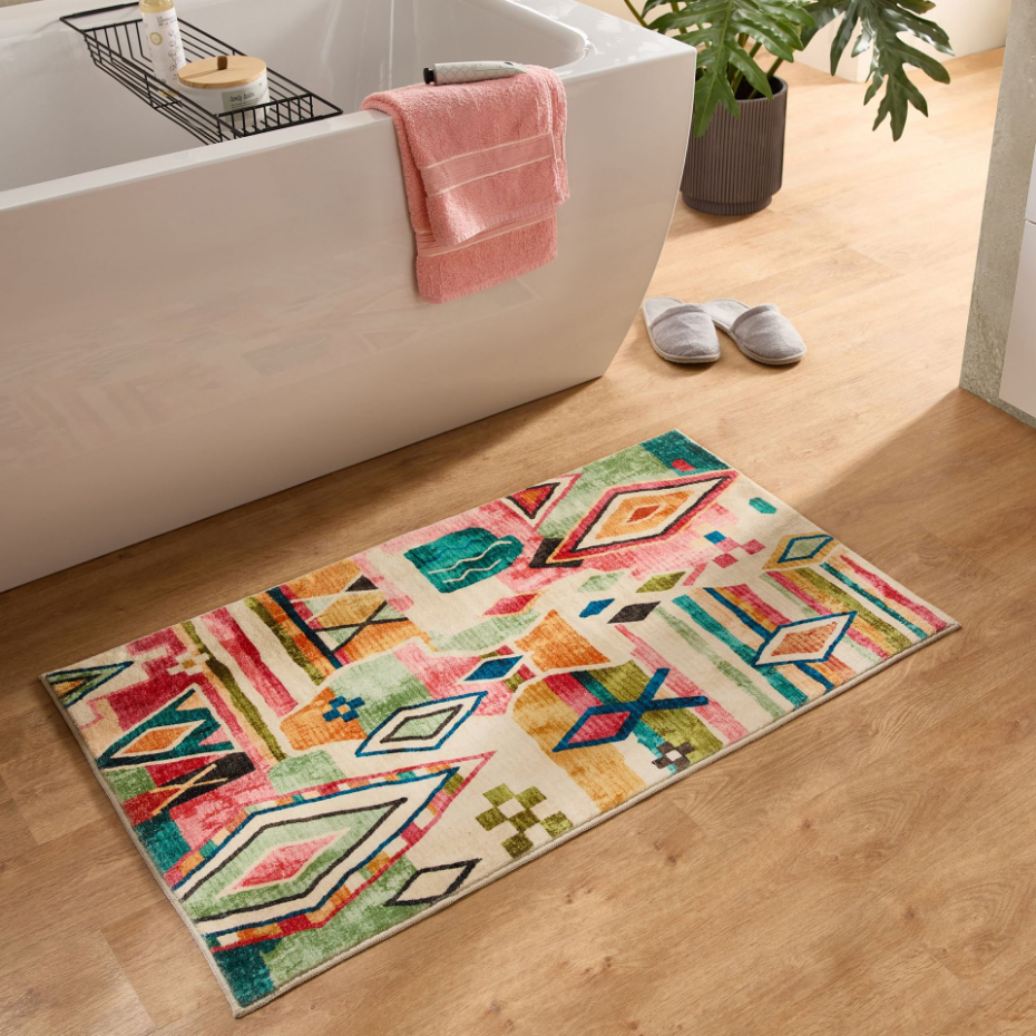 Tapis de bain moelleux aux couleurs vives - ARIELLA