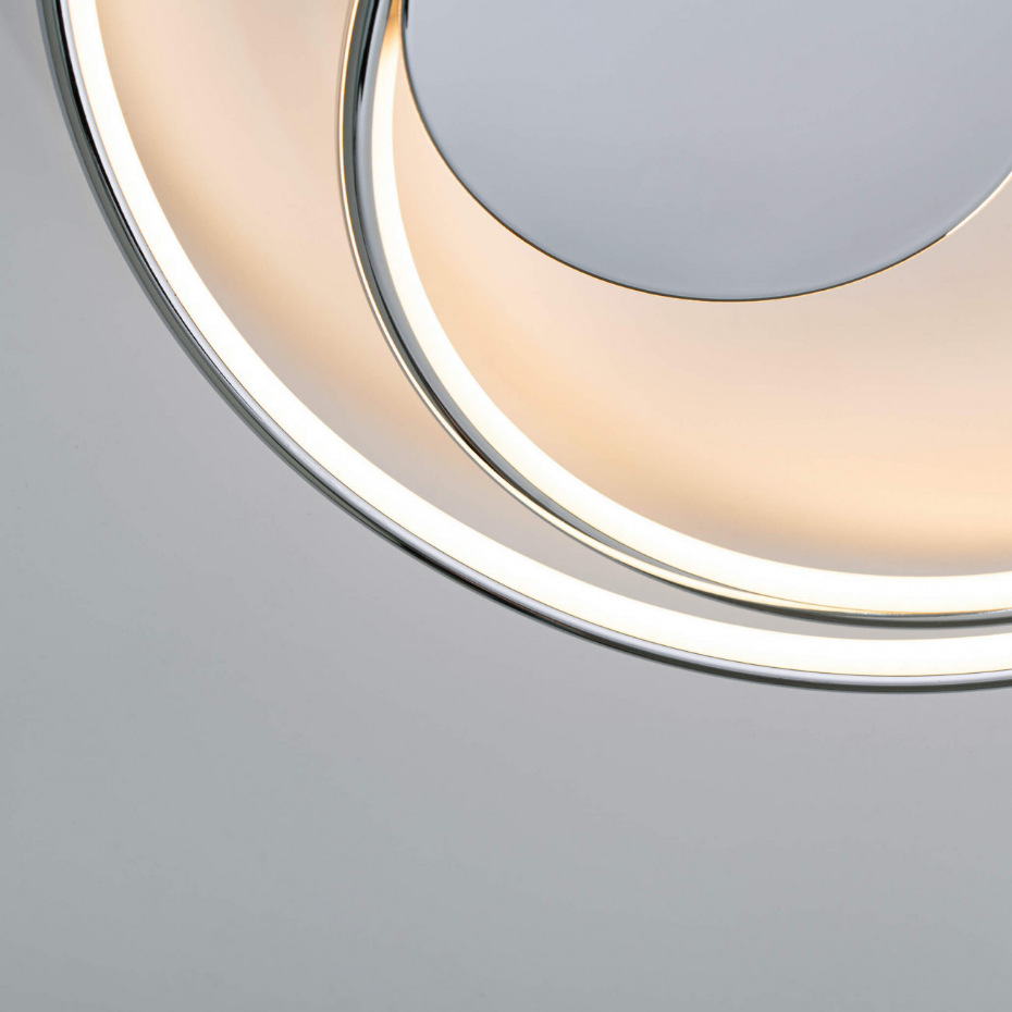 Plafonnier LED boucle chromée - XANDRA