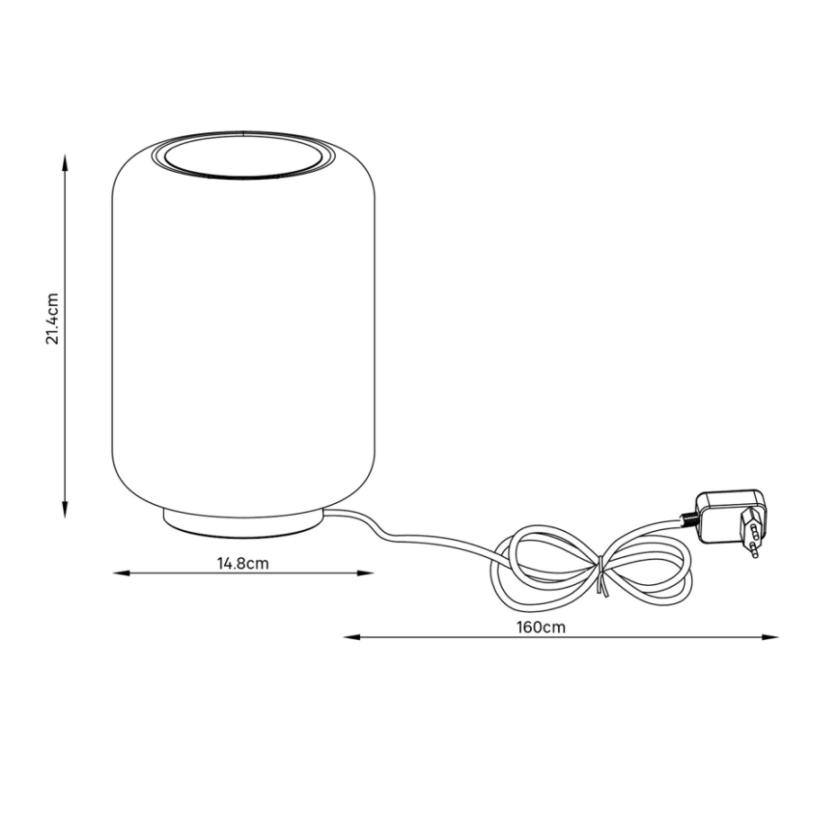 Lampe à poser en verre, BOMBO