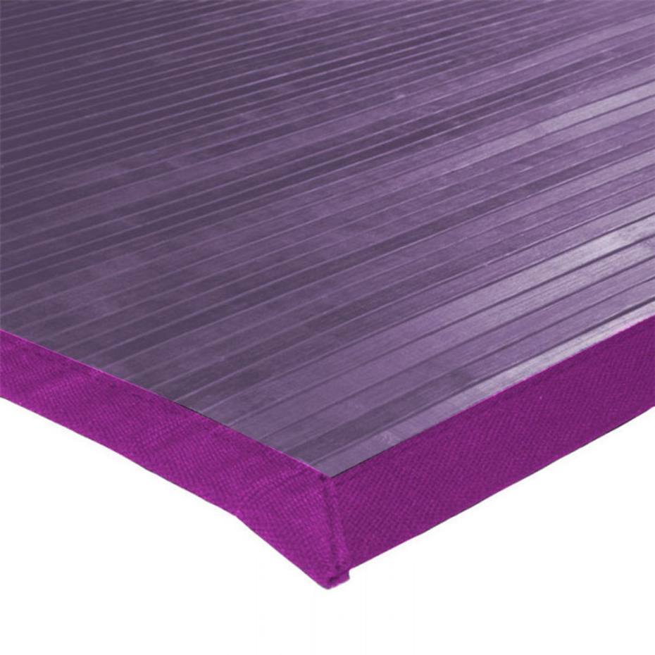 Tapis en bambou larges lattes ganse SOLO BAMBOO