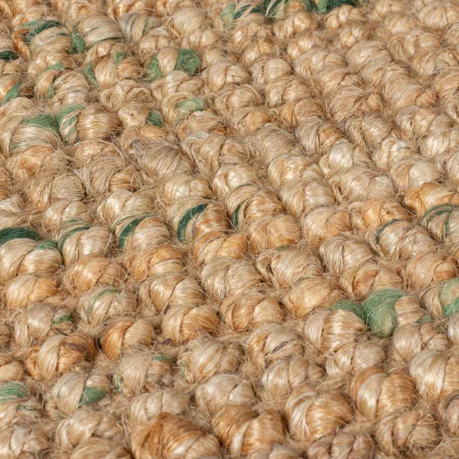 Tapis de couloir en jute coloré SARITA