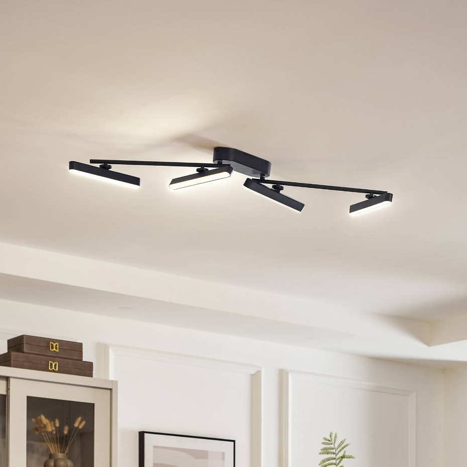 Plafonnier en métal moderneLED, Eldrin