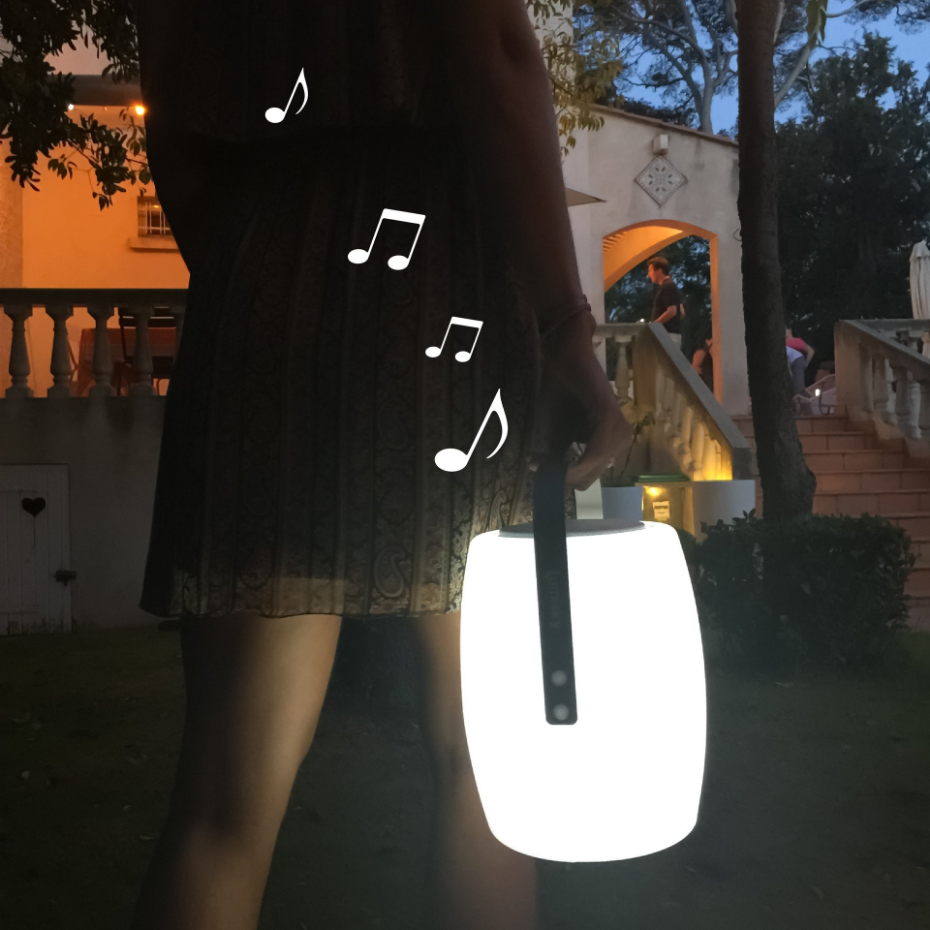 Lampe enceinte bluetooth multicolore LUCY PLAY H31cm