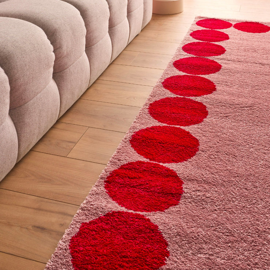 Tapis de salon vintage à poids GROOVY
