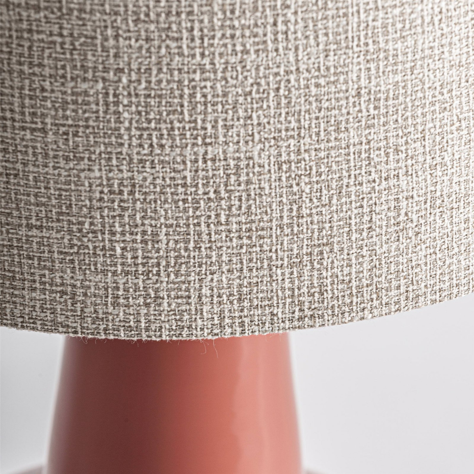 Lampe de salon en verre terracotta style contemporain