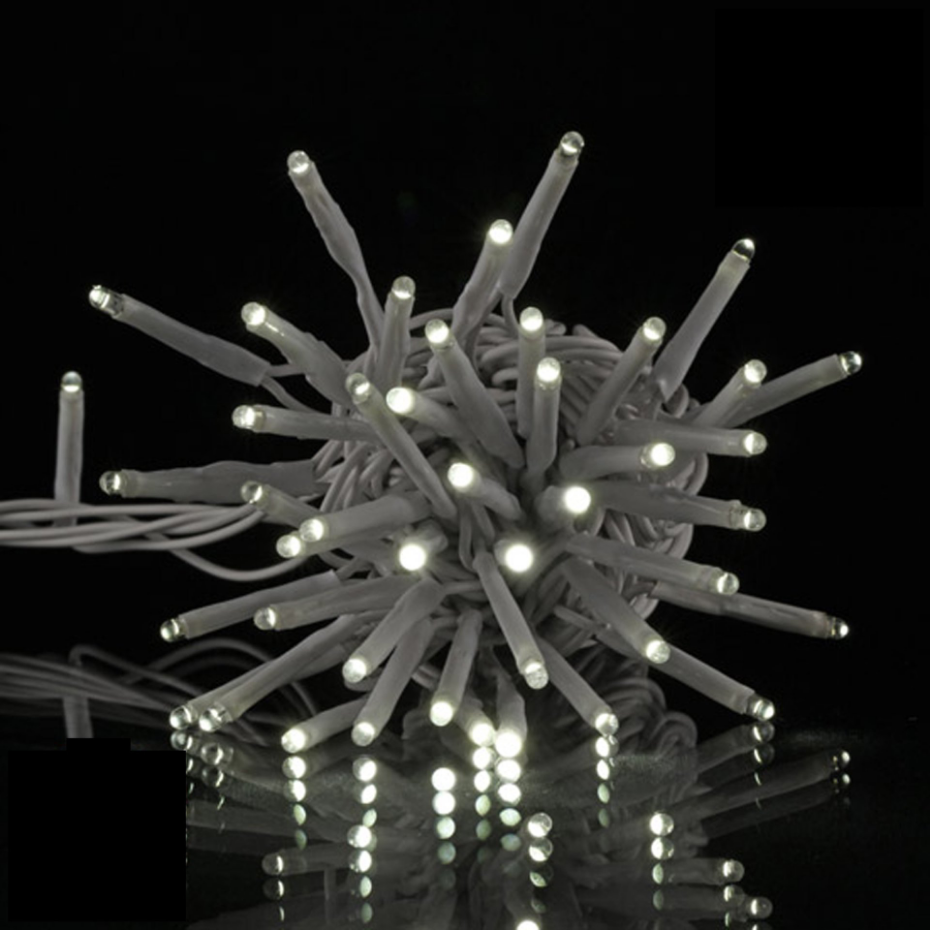 Guirlande électrique exterieur 120 Led blanc 12m