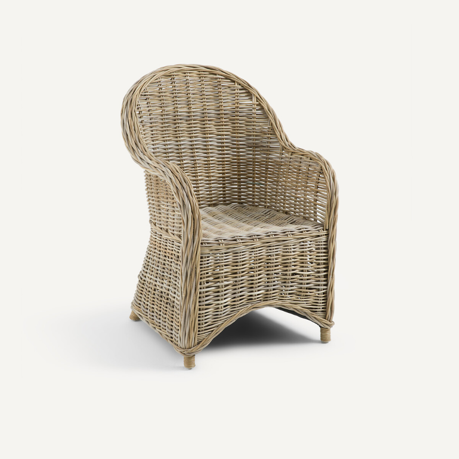 Fauteuil de jardin tressé, Elmer