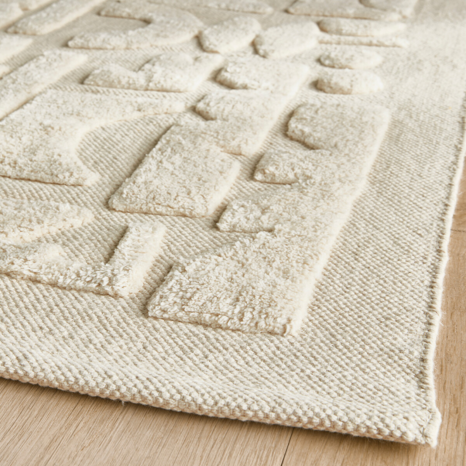 Tapis enfant motif géométrique coton bio, Podotak