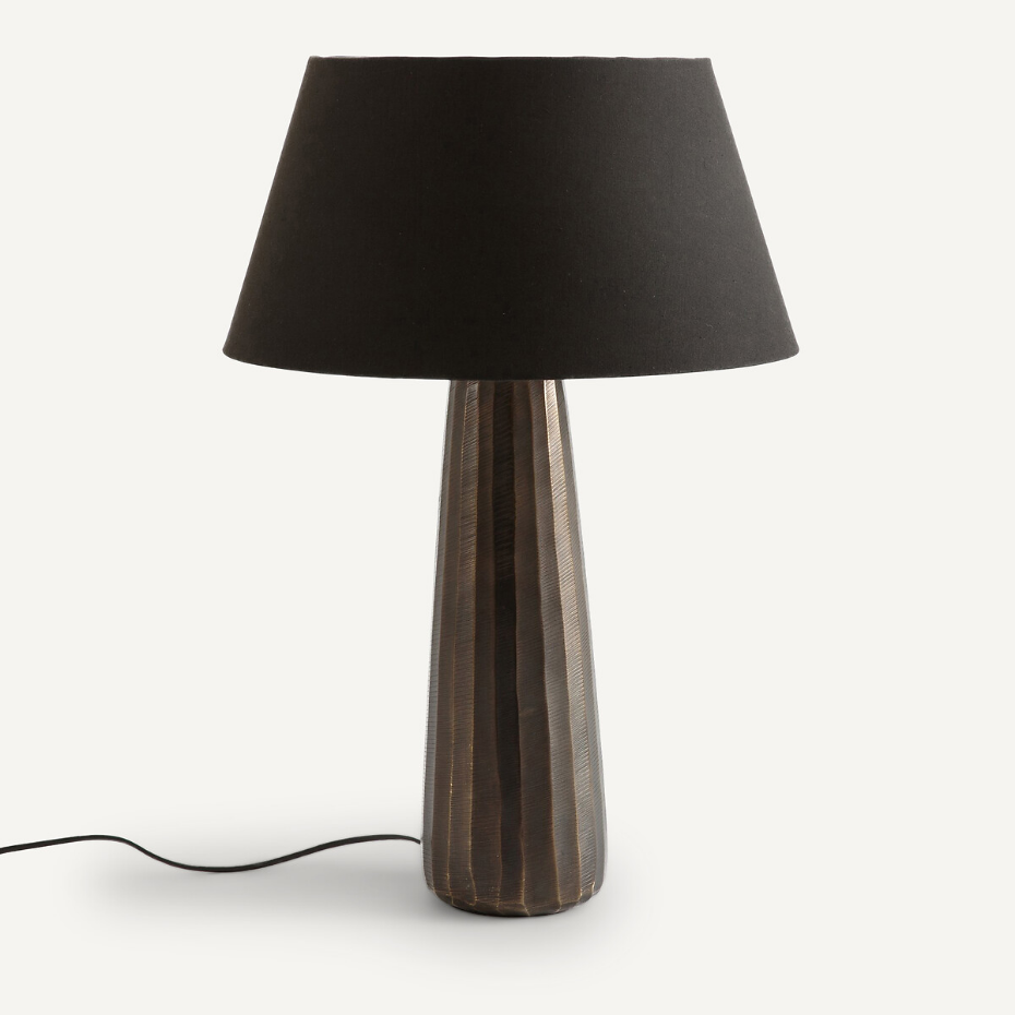 Lampe à poser métal gravé Lotka