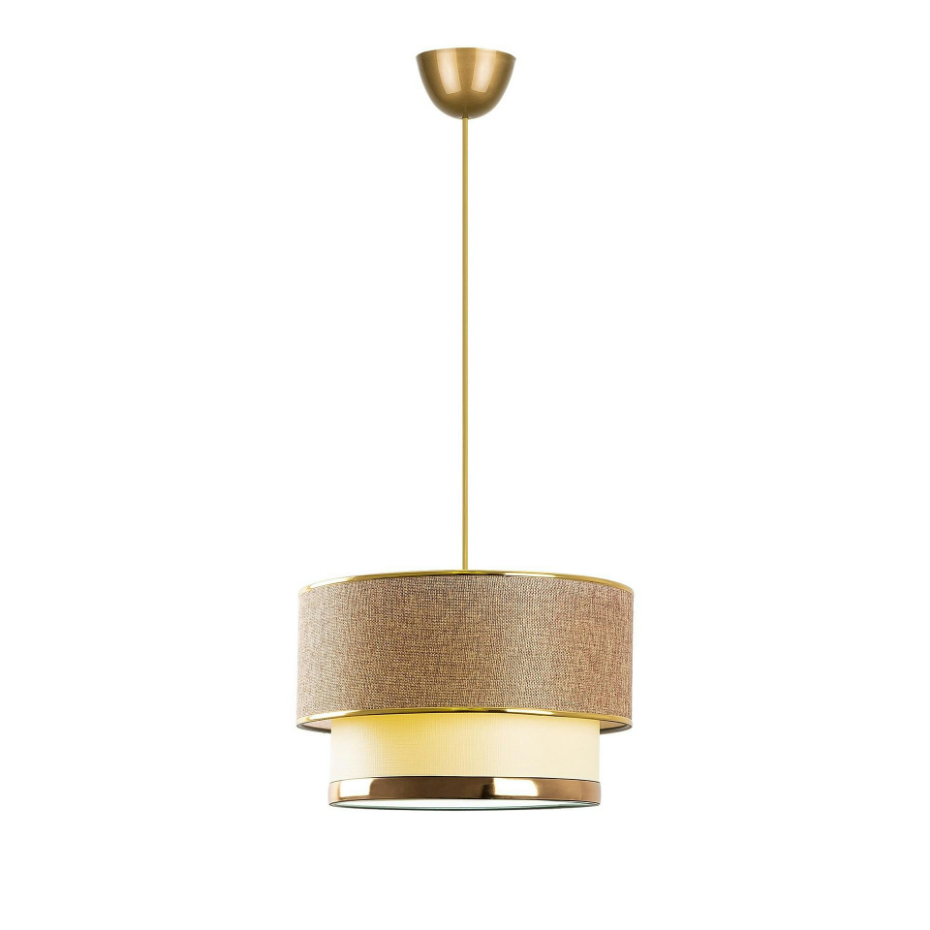 Suspension moderne - abat-jour en tissu ZURICH