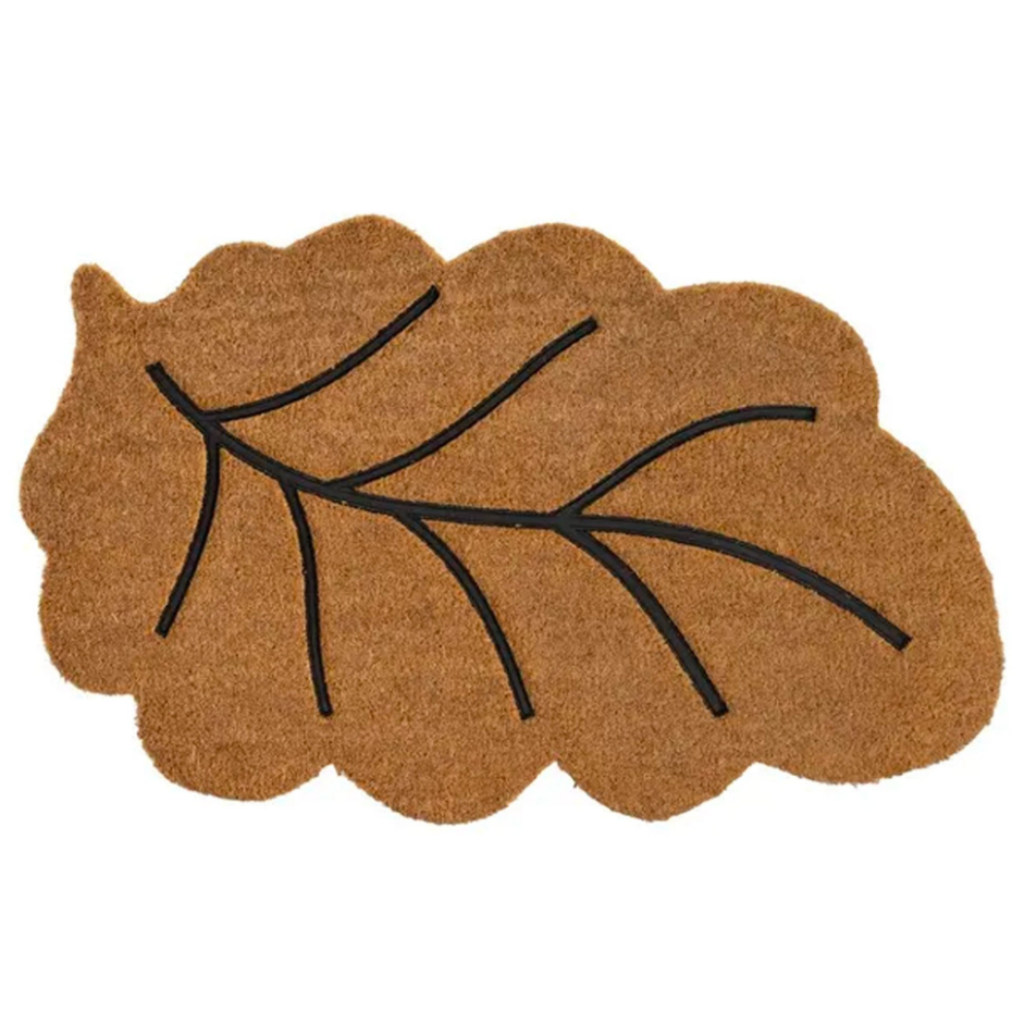 Paillasson coco feuille 75x45x1.5cm